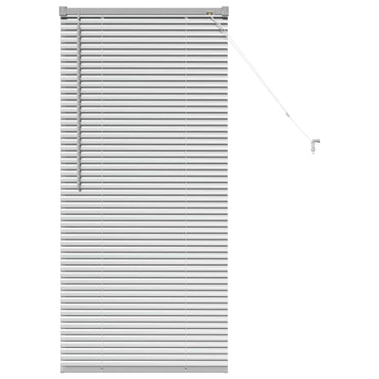 Fensterjalousie mit Vorhängen Manuell Silber Aluminium