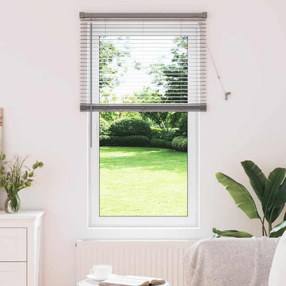 Fensterjalousie mit Vorhängen Manuell Silber Aluminium