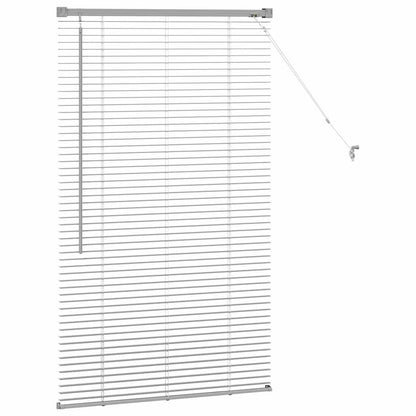 Fensterjalousie mit Vorhängen Manuell Silber Aluminium