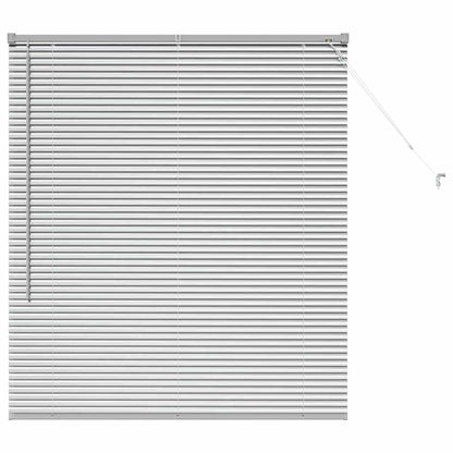 Fensterjalousie mit Vorhängen Manuell Silber Aluminium