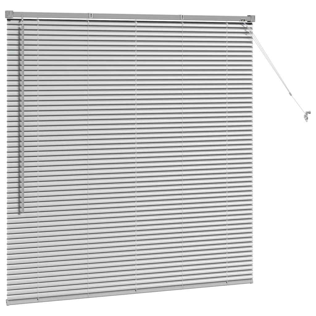 Fensterjalousie mit Vorhängen Manuell Silber Aluminium