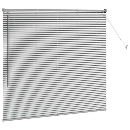 Fensterjalousie mit Vorhängen Manuell Silber Aluminium