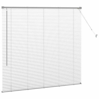 Fensterjalousie mit Vorhängen Manuell Silber Aluminium