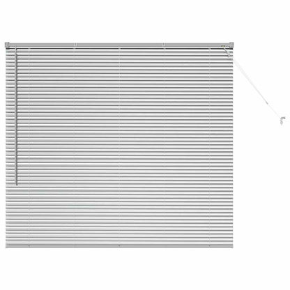 Fensterjalousie mit Vorhängen Manuell Silber Aluminium