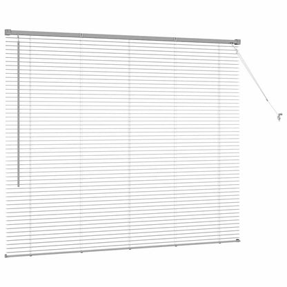 Fensterjalousie mit Vorhängen Manuell Silber Aluminium