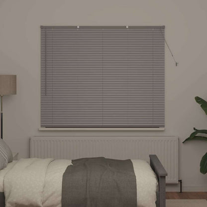 Fensterjalousie mit Vorhängen Manuell Silber Aluminium