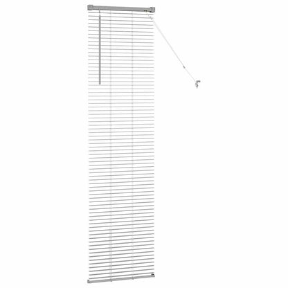Fensterjalousie mit Vorhängen Manuell Silber Aluminium