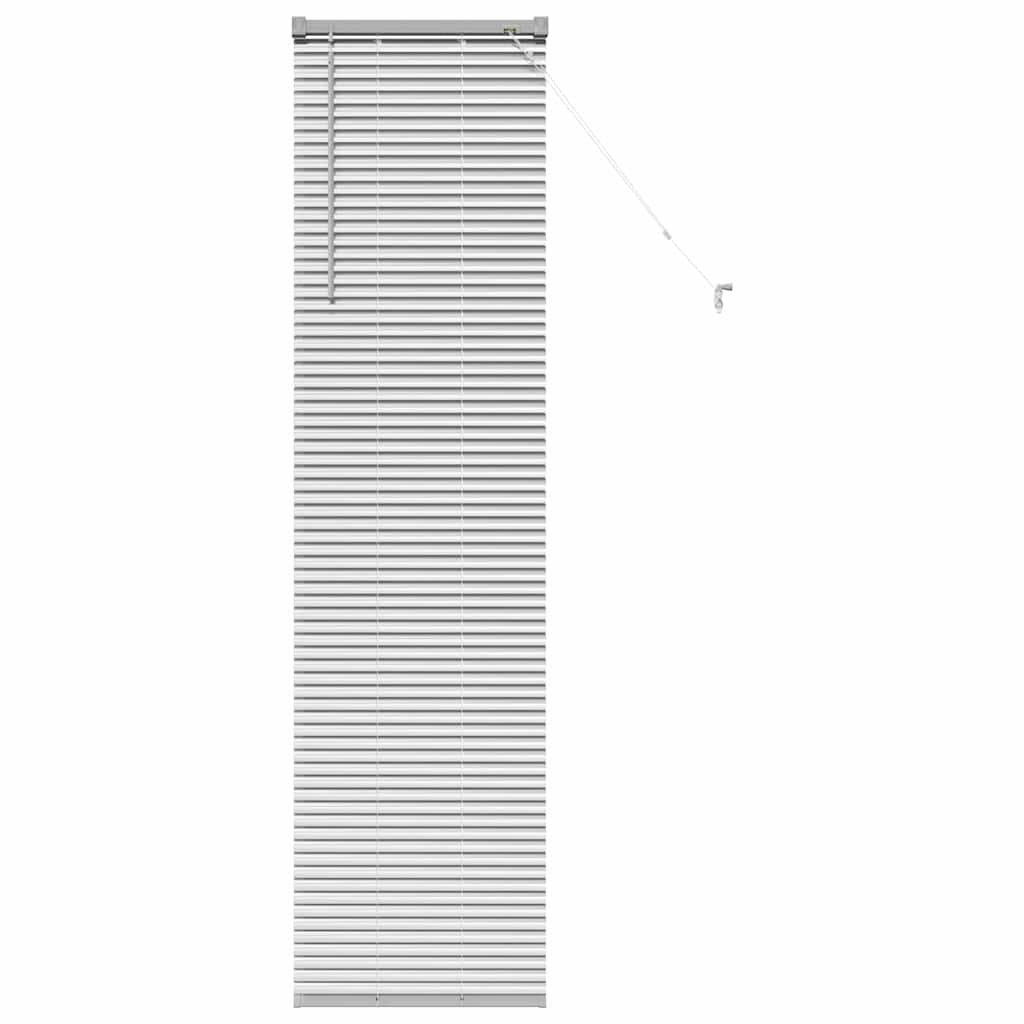 Fensterjalousie mit Vorhängen Manuell Silber Aluminium