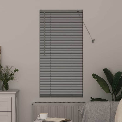 Fensterjalousie mit Vorhängen Manuell Silber Aluminium