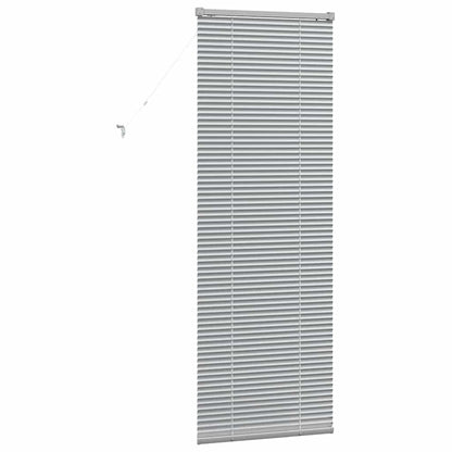 Fensterjalousie mit Vorhängen Manuell Silber Aluminium