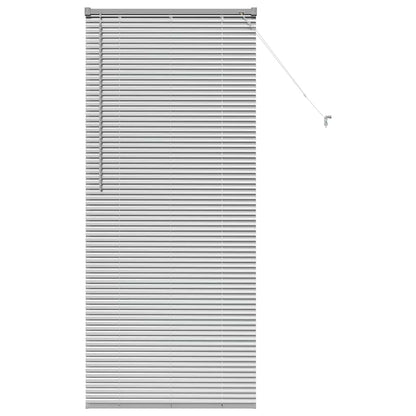 Fensterjalousie mit Vorhängen Manuell Silber Aluminium