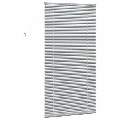 Fensterjalousie mit Vorhängen Manuell Silber Aluminium