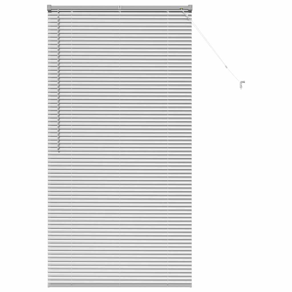 Fensterjalousie mit Vorhängen Manuell Silber Aluminium