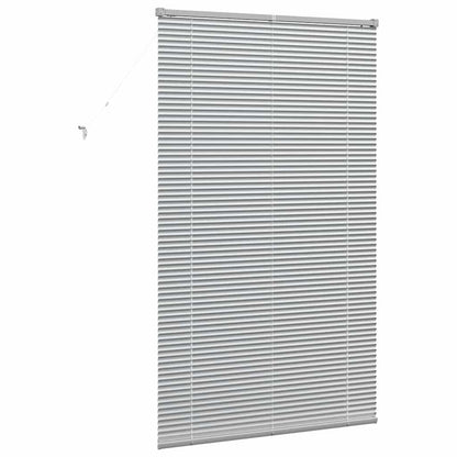 Fensterjalousie mit Vorhängen Manuell Silber Aluminium