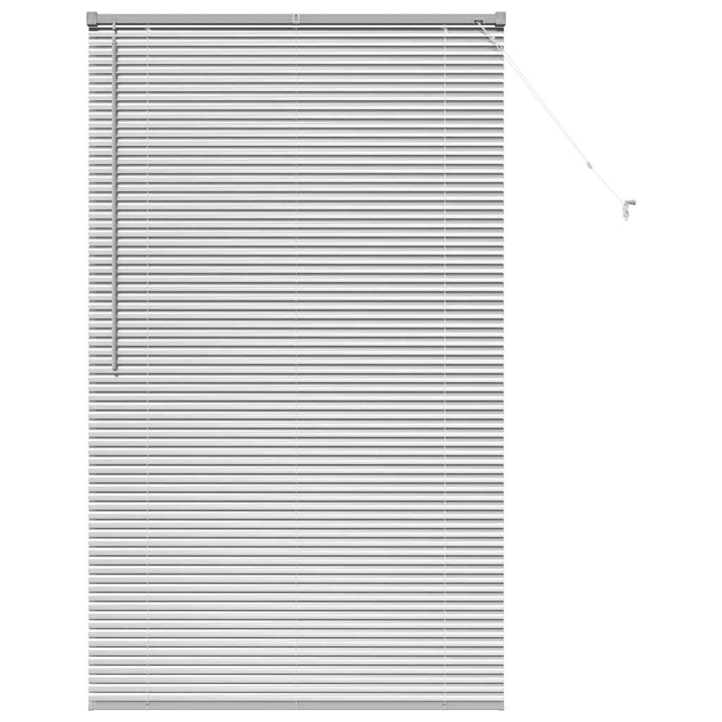 Fensterjalousie mit Vorhängen Manuell Silber Aluminium