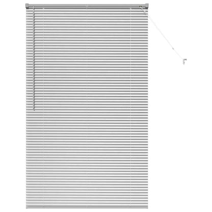 Fensterjalousie mit Vorhängen Manuell Silber Aluminium