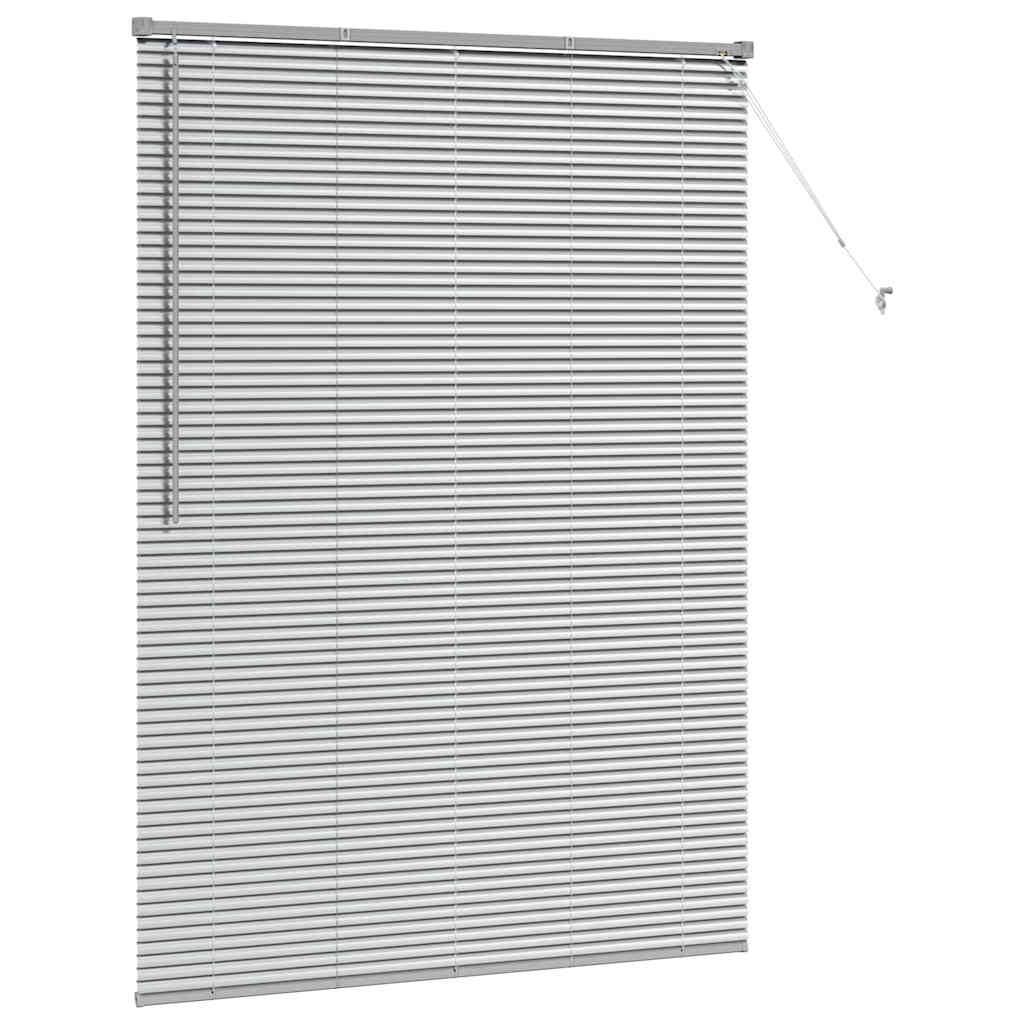 Fensterjalousie mit Vorhängen Manuell Silber Aluminium