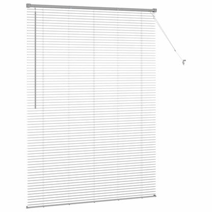 Fensterjalousie mit Vorhängen Manuell Silber Aluminium