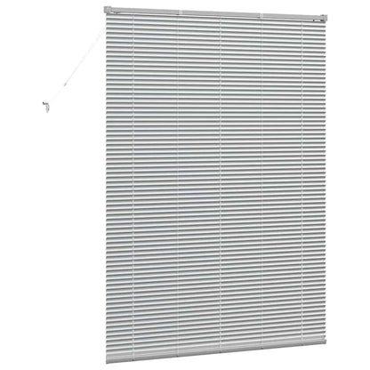 Fensterjalousie mit Vorhängen Manuell Silber Aluminium