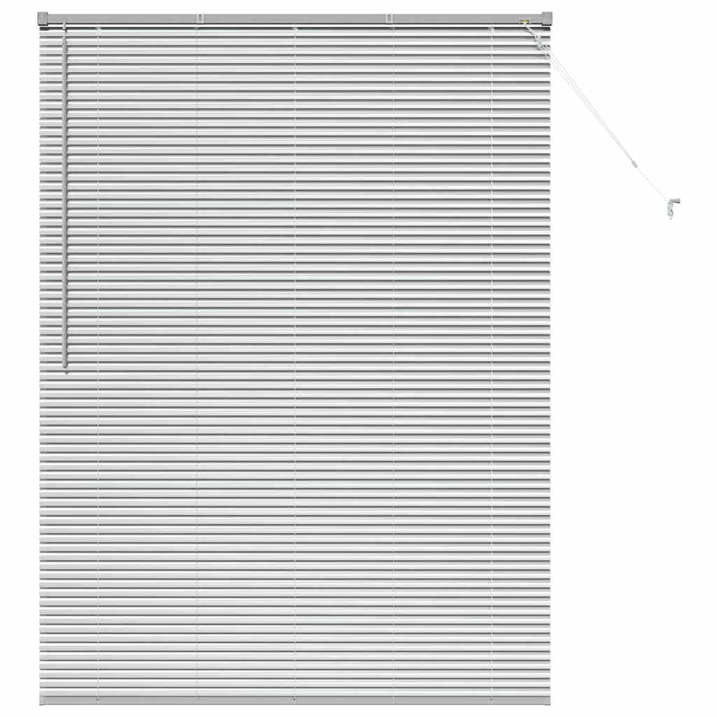 Fensterjalousie mit Vorhängen Manuell Silber Aluminium