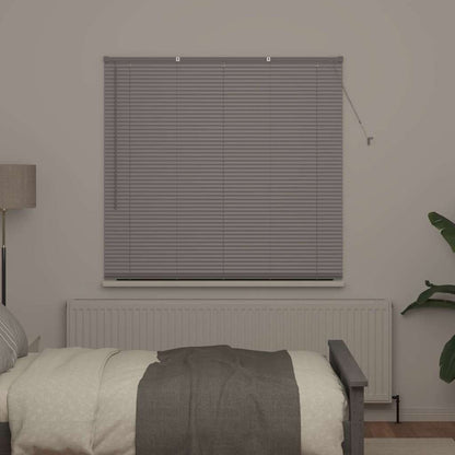 Fensterjalousie mit Vorhängen Manuell Silber Aluminium