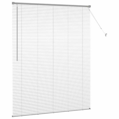 Fensterjalousie mit Vorhängen Manuell Silber Aluminium