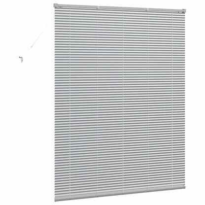 Fensterjalousie mit Vorhängen Manuell Silber Aluminium