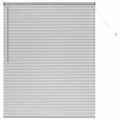 Fensterjalousie mit Vorhängen Manuell Silber Aluminium