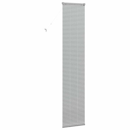 Fensterjalousie mit Vorhängen Manuell Silber Aluminium