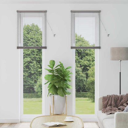 Fensterjalousie mit Vorhängen Manuell Silber Aluminium