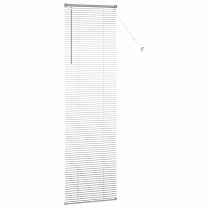Fensterjalousie mit Vorhängen Manuell Silber Aluminium
