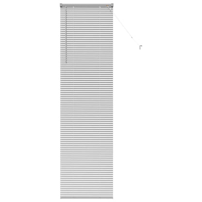 Fensterjalousie mit Vorhängen Manuell Silber Aluminium