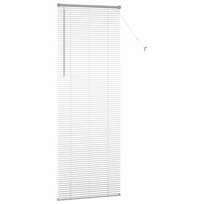 Fensterjalousie mit Vorhängen Manuell Silber Aluminium