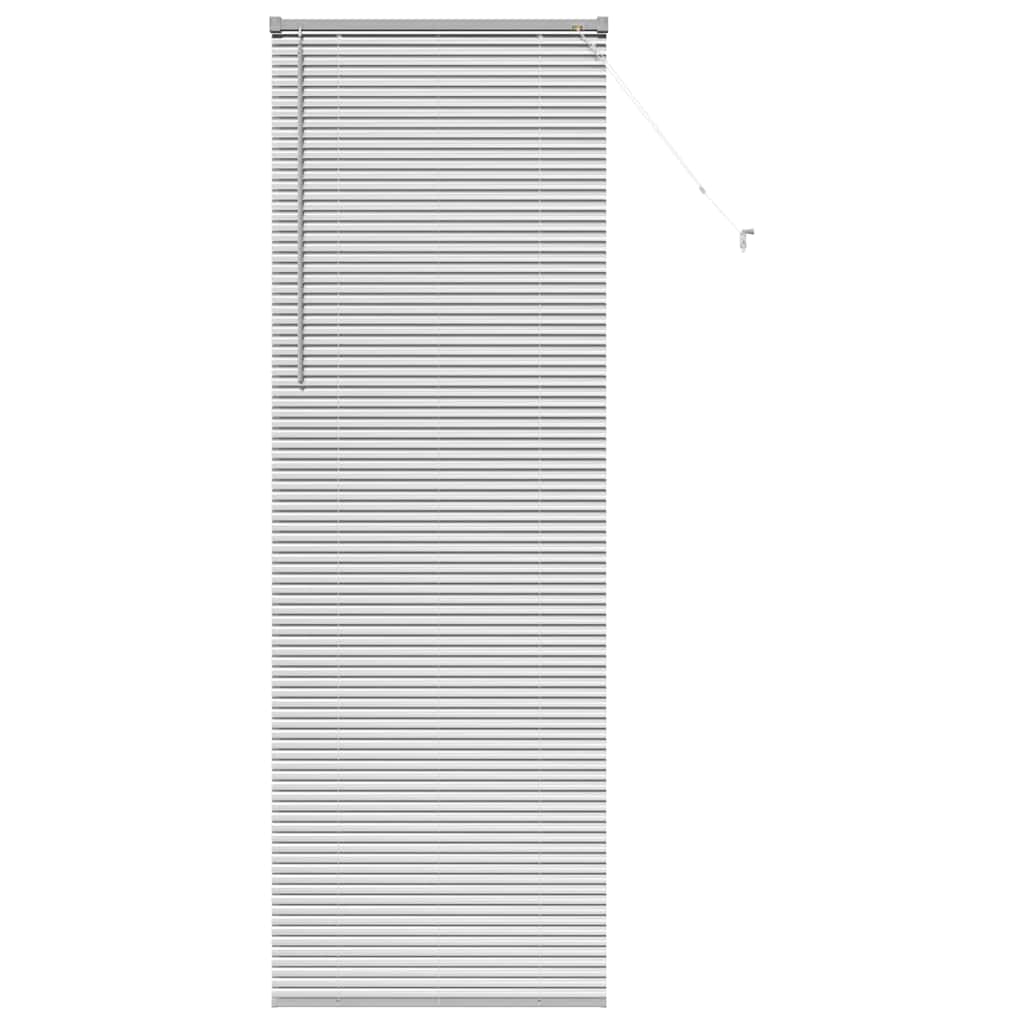 Fensterjalousie mit Vorhängen Manuell Silber Aluminium