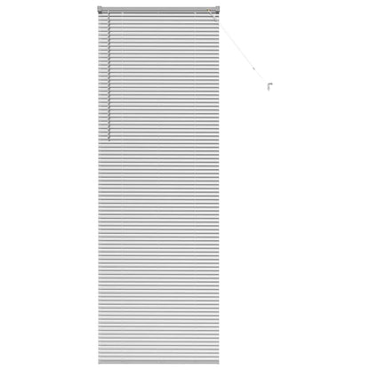 Fensterjalousie mit Vorhängen Manuell Silber Aluminium