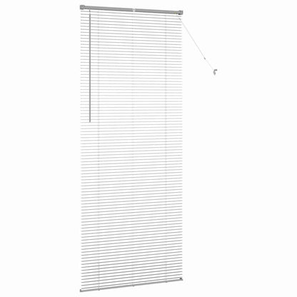 Fensterjalousie mit Vorhängen Manuell Silber Aluminium
