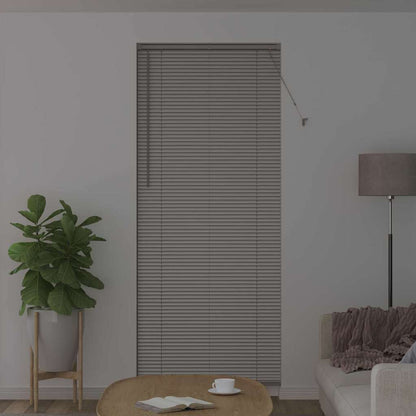 Fensterjalousie mit Vorhängen Manuell Silber Aluminium