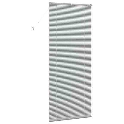 Fensterjalousie mit Vorhängen Manuell Silber Aluminium