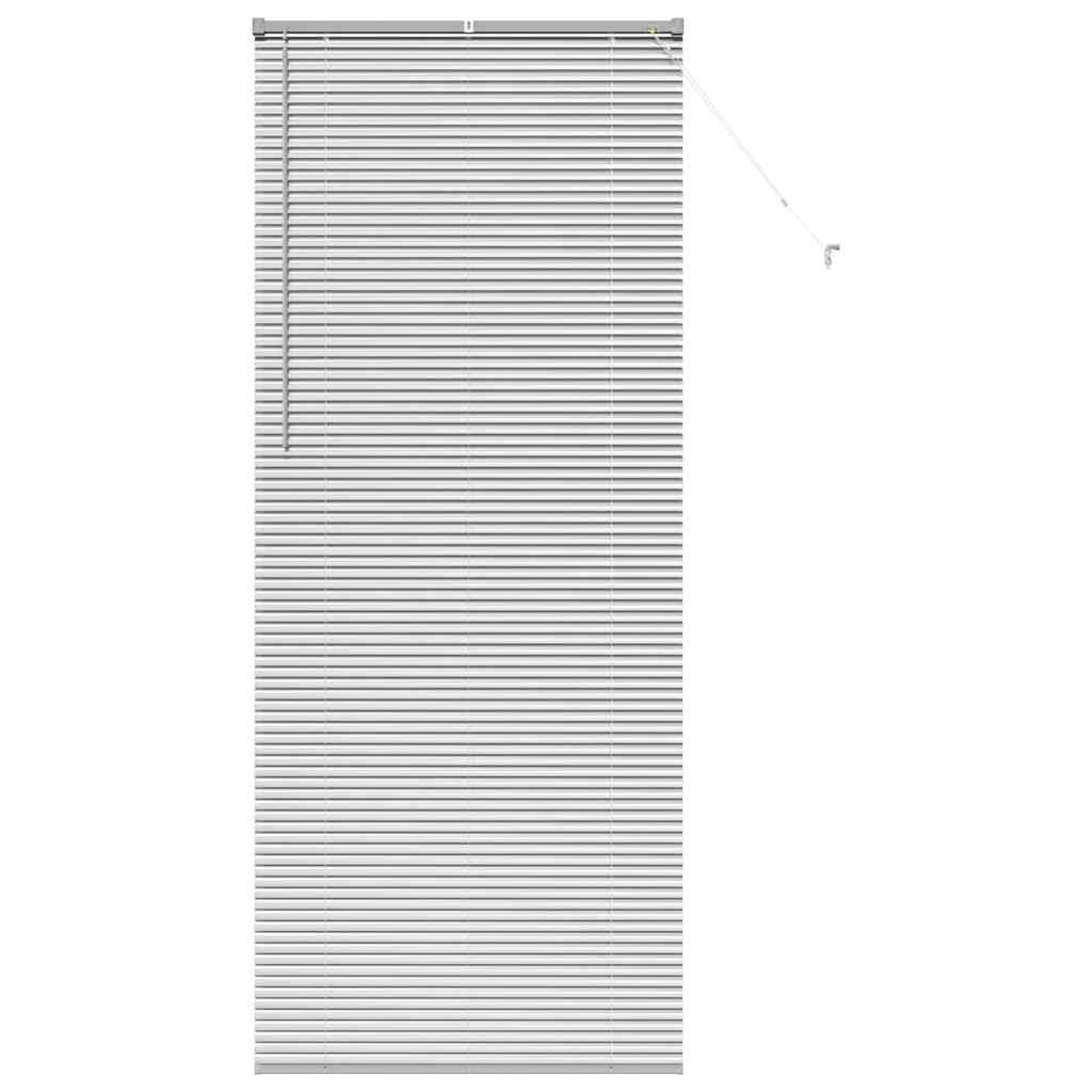 Fensterjalousie mit Vorhängen Manuell Silber Aluminium