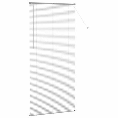 Fensterjalousie mit Vorhängen Manuell Silber Aluminium