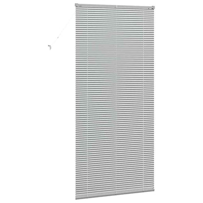 Fensterjalousie mit Vorhängen Manuell Silber Aluminium