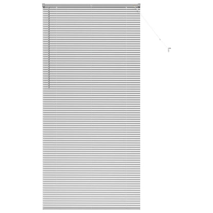 Fensterjalousie mit Vorhängen Manuell Silber Aluminium