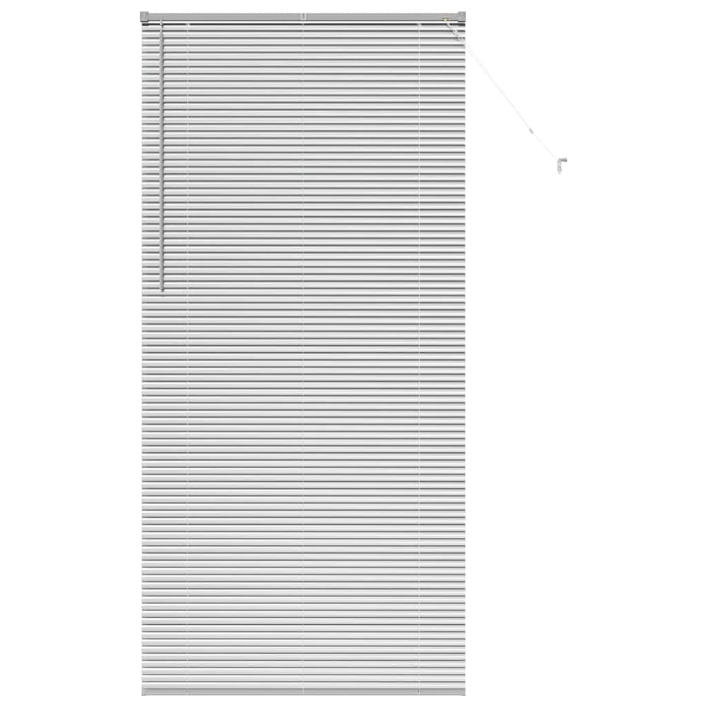 Fensterjalousie mit Vorhängen Manuell Silber Aluminium