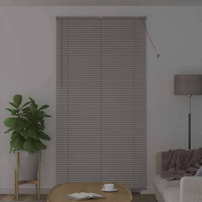 Fensterjalousie mit Vorhängen Manuell Silber Aluminium