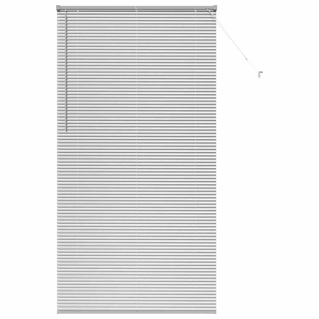 Fensterjalousie mit Vorhängen Manuell Silber Aluminium