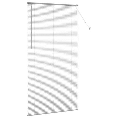 Fensterjalousie mit Vorhängen Manuell Silber Aluminium