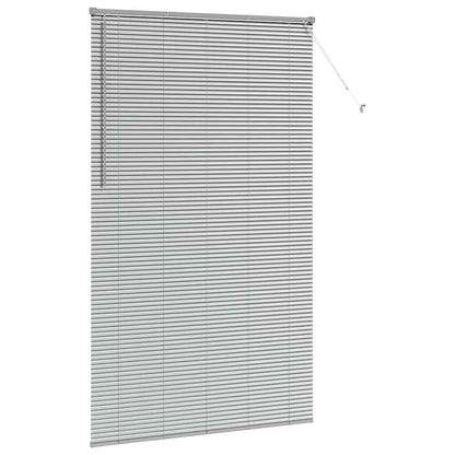 Fensterjalousie mit Vorhängen Manuell Silber Aluminium