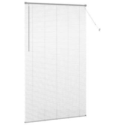 Fensterjalousie mit Vorhängen Manuell Silber Aluminium