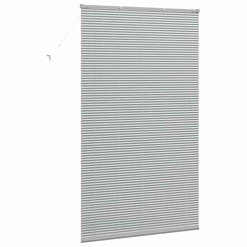 Fensterjalousie mit Vorhängen Manuell Silber Aluminium
