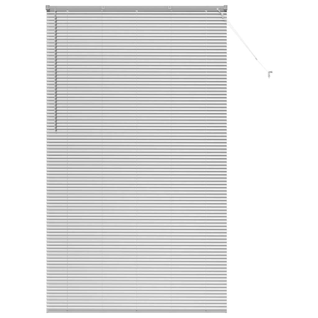 Fensterjalousie mit Vorhängen Manuell Silber Aluminium